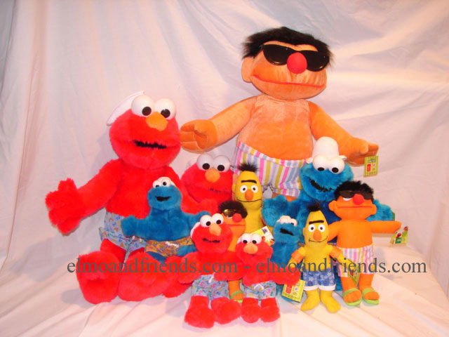 Nanco Poolside Assortment - elmoandfriends.com - Sesame Street Plush Dolls