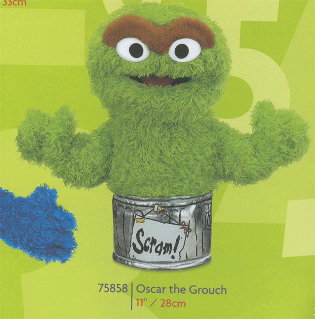 Gund Hand Puppet Oscar the Grouch 75858