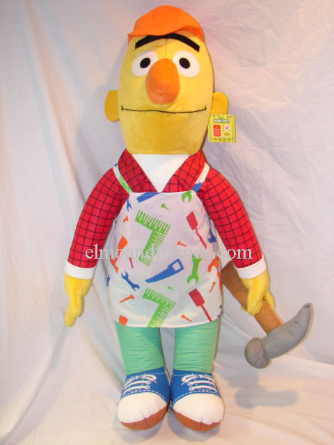 Nanco Bert Neighborhood Carpenter - Elmo and Friends.com - Sesame Street Plush Dolls