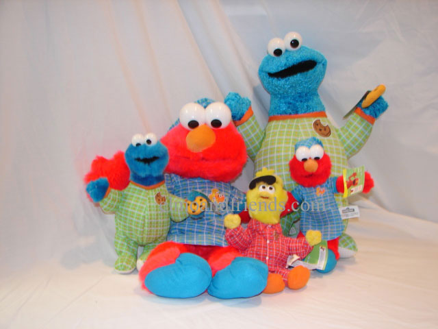 Nanco Pajama Assortment - elmoandfriends.com - Sesame Street Plush Dolls