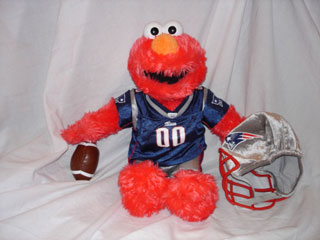 Build A Bear Elmo,---Brady ---Loves to watch the Patriots